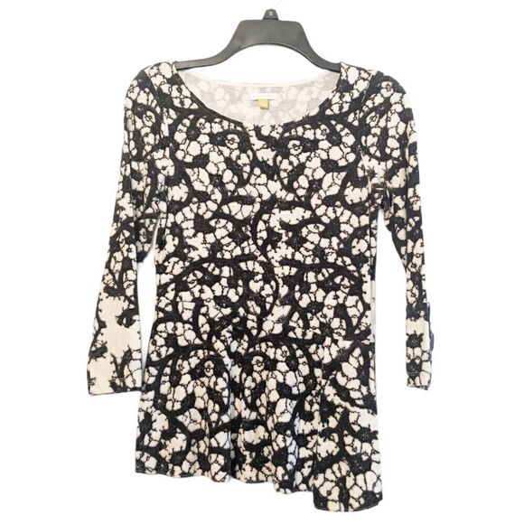 Anthropologie Leiffsdottir Black and White Sweater - Picture 1 of 10